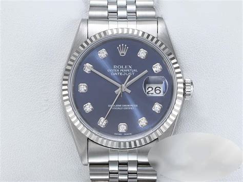 rolex datejust weissgold 750 brillant|Rolex Datejust 36mm 16234 Stahl Weissgold 750 Diamanten .